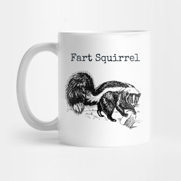 Funny Fart Squirrel Skunk Wrong Animal Name Stupid Joke by twizzler3b